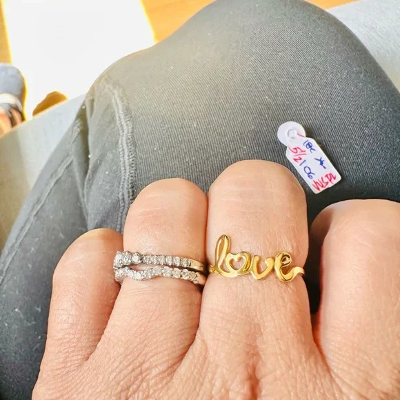 LOVE RING real 18k japan gold (1.1 grams) - Picture 3 of 6